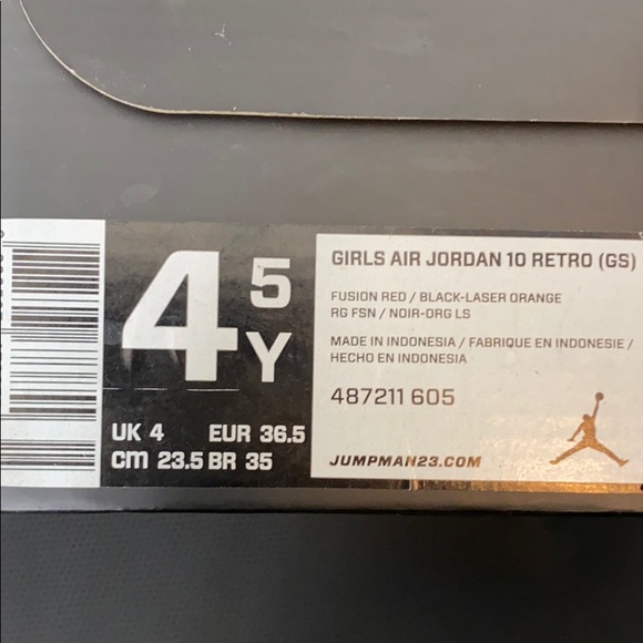 Air Jordan 4.5Y Retro 10 (GS) - Picture 2 of 2